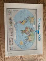 Wereldkaart Puzzel 1000 stukjes, Ophalen of Verzenden, 500 t/m 1500 stukjes, Zo goed als nieuw, Legpuzzel