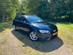 AUDI A3 SPORTBACK S-LINE TFSI LEDER AUTOMAAT 17" FACELIFT, Auto's, Audi, 4 cilinders, Zwart, Leder, 1175 kg