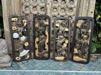 Indonesie houtsnijwerk wandpaneel handwerk Bali 50 cm, Huis en Inrichting, Woonaccessoires | Wanddecoraties, Verburgt Vintage
