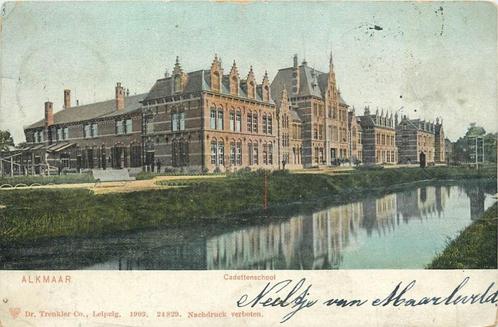 (701-371-051) Alkmaar Cadettenschool, Verzamelen, Ansichtkaarten | Nederland, Noord-Holland, Verzenden