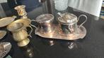 Antiek koper en verzilverd, Antiek en Kunst, Antiek | Servies compleet, Ophalen