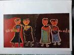 Joegoslavische Naïeve Kunst Print, Ophalen of Verzenden