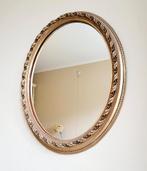 Prachtige grote ovale antieke gouden spiegel!, Ophalen of Verzenden, Ovaal, Minder dan 50 cm