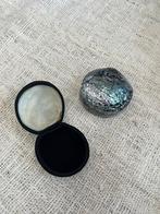Vintage schelp sieradendoos, Overige materialen, Gebruikt, Overige kleuren, Minder dan 4 cm