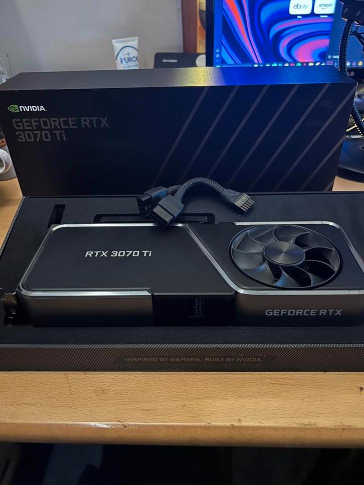 Rtx 3070TI founders edition., Computers en Software, Videokaarten, Zo goed als nieuw, PCI-Express 4.0, GDDR6, Ophalen of Verzenden
