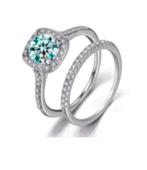 Ringen 2 stuks Swarovski maat 17, Verzenden, Nieuw, Zilver