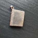 Zilveren handgemaakte dagboek ketting hanger, Ophalen of Verzenden, Zo goed als nieuw, Zilver, Zilver
