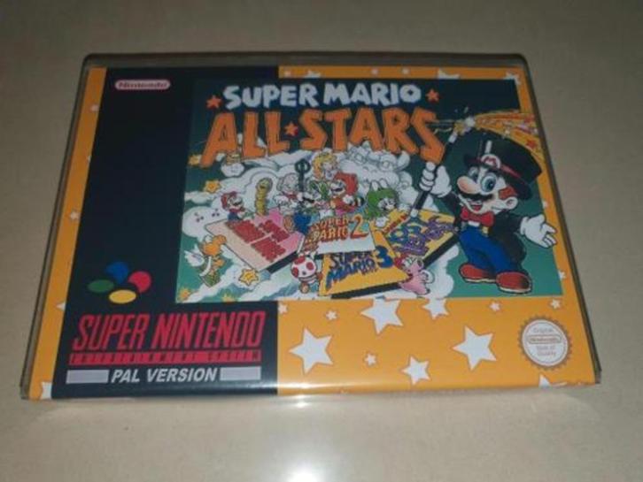 Super Mario All Stars SNES Game Case, Spelcomputers en Games, Games | Nintendo Super NES, Zo goed als nieuw, Verzenden