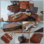 Antieke tassen, mapjes, koffertje, toneelkijker Grace etc, Antiek en Kunst, Curiosa en Brocante, Ophalen of Verzenden