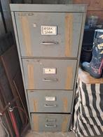 Vintage ladekast metaal, Ophalen, Zo goed als nieuw