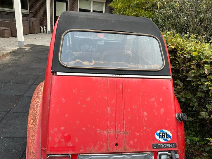 Citroën 2CV achterklep Rood, Auto-onderdelen, Carrosserie en Plaatwerk, Achterklep, Citroën, Achter, Gebruikt, Ophalen