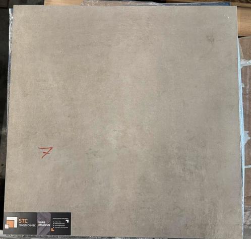 Restpartij Tegels – Maison Tan 60x60cm Mat – Tijdloos & Warm, Doe-het-zelf en Verbouw, Tegels, Zo goed als nieuw, Vloertegels
