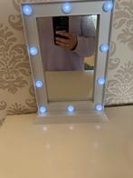 Spiegel met Licht - Werkt op Batterijen!, Huis en Inrichting, Woonaccessoires | Spiegels, Minder dan 50 cm, Ophalen of Verzenden