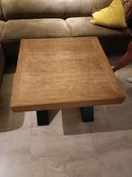 Eiken salontafel, Huis en Inrichting, Ophalen, Gebruikt, 50 tot 100 cm, Vierkant