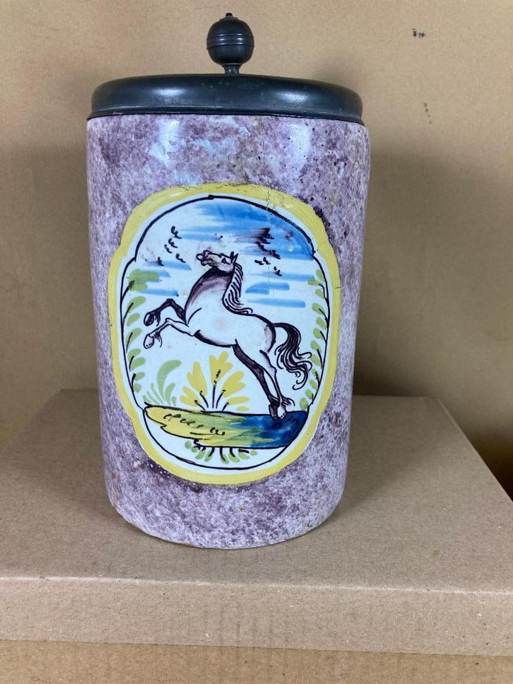 Antiek Duitse bierpul 1762, Antiek en Kunst, Antiek | Keramiek en Aardewerk, Ophalen of Verzenden