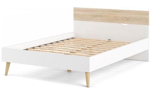 Oslo bed Wehkamp, Huis en Inrichting, Slaapkamer | Bedden, Gebruikt, Tweepersoons, 160 cm, 200 cm, Hout, Ophalen