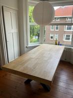 Houten eettafel, Huis en Inrichting, Ophalen, Gebruikt, 100 tot 150 cm, 200 cm of meer
