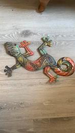 Metalen kleurrijke gekko wanddecoratie, Ophalen of Verzenden, Nieuw