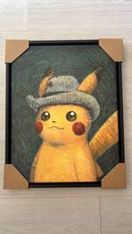 Pikachu van Gogh selfportrait canvas, Antiek en Kunst, Kunst | Schilderijen | Modern, Ophalen of Verzenden