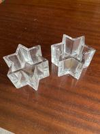 Stervormige Kandelaars - Set van 2, Overige materialen, Wit, Ophalen of Verzenden, Zo goed als nieuw