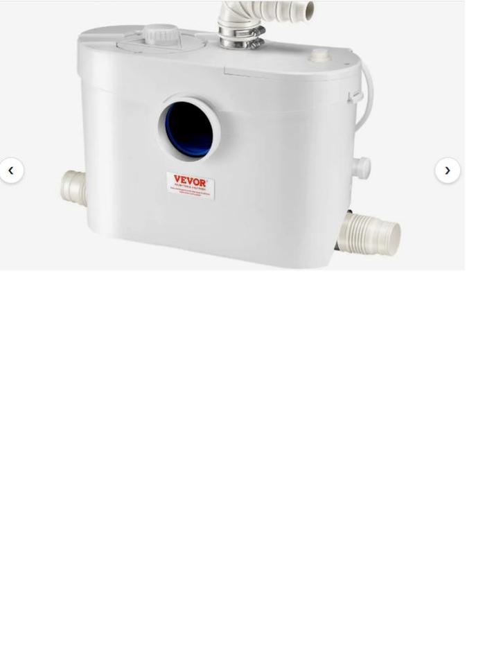 Nieuwe vevor broyeur 900watt, Doe-het-zelf en Verbouw, Sanitair, Nieuw, Toilet, Ophalen