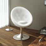 Kuipstoel loungestoel draaistoel wit GRATIS VERZENDING!, Nieuw, Metaal, Modern, Wit