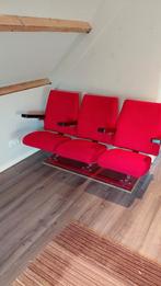 Vintage Bioscoopstoelen - 3 Zits, Ophalen