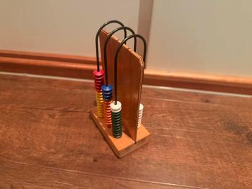 Vintage Retro Houten Rekenrek Speelgoed beschikbaar voor biedingen