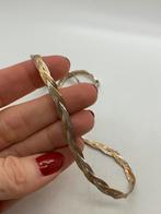 R846 Prachtige zilveren ketting gevlochten tricolor, Sieraden, Tassen en Uiterlijk, Kettingen, Verzenden, Nvt, Nvt, Zilver