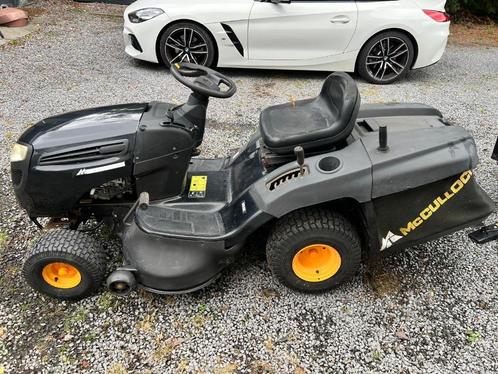 Mcculloch Hydrostaat Zitmaaier opvangbak + aanhanger, Tuin en Terras, Zitmaaiers, Gebruikt, 90 tot 120 cm, Elektrische starter
