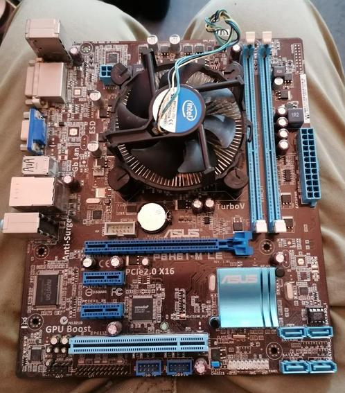 Asus P8H61-M LE/USB3 (B3) 'Zonder I/O-Shield', Computers en Software, Moederborden, Gebruikt, Intel, DDR3, Ophalen of Verzenden