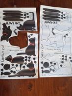 Muurstickers Kat - Nieuw!, Ophalen of Verzenden, Nieuw, Overige typen