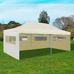 Partytent pop-up inklapbaar 3x6 m crème gratis bezorgd, Tuin en Terras, Partytenten, Nieuw, 2 meter of meer, 5 tot 8 meter, Opvouwbaar