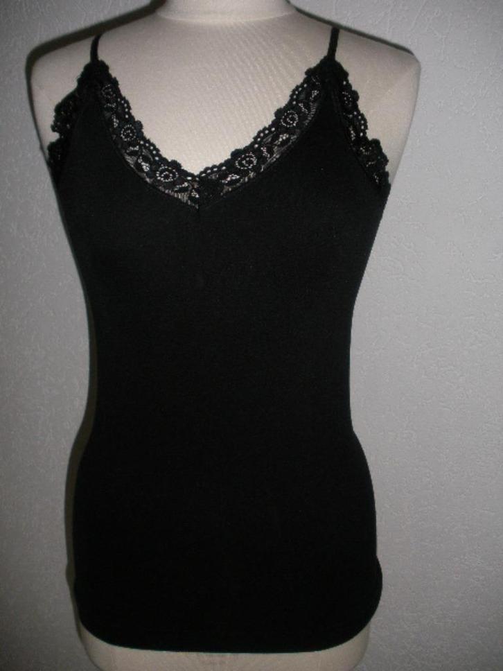 ANNI ROLFI top met kant maat M - nieuw -, Kleding | Dames, Tops, Nieuw, Maat 38/40 (M), Zwart, Zonder mouw, Ophalen of Verzenden