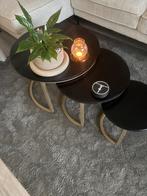 Set van 3 tafeltjes, Rond, Minder dan 50 cm, Zo goed als nieuw, Minder dan 50 cm