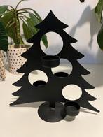 Zwarte kerstboom voor waxinelichtjes (gratis), Diversen, Kerst, Ophalen of Verzenden, Zo goed als nieuw