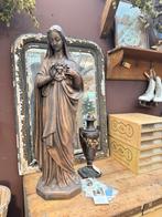 Heiligenbeeld, gebronsd, Maria, 84 cm hoog, zeer goede staat, Antiek en Kunst, Antiek | Religie, Ophalen