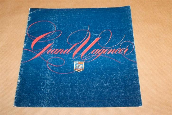 Jeep Grand Wagoneer - Reclame-uitgave 1986, Boeken, Auto's | Folders en Tijdschriften, Zo goed als nieuw, Overige merken, Ophalen of Verzenden