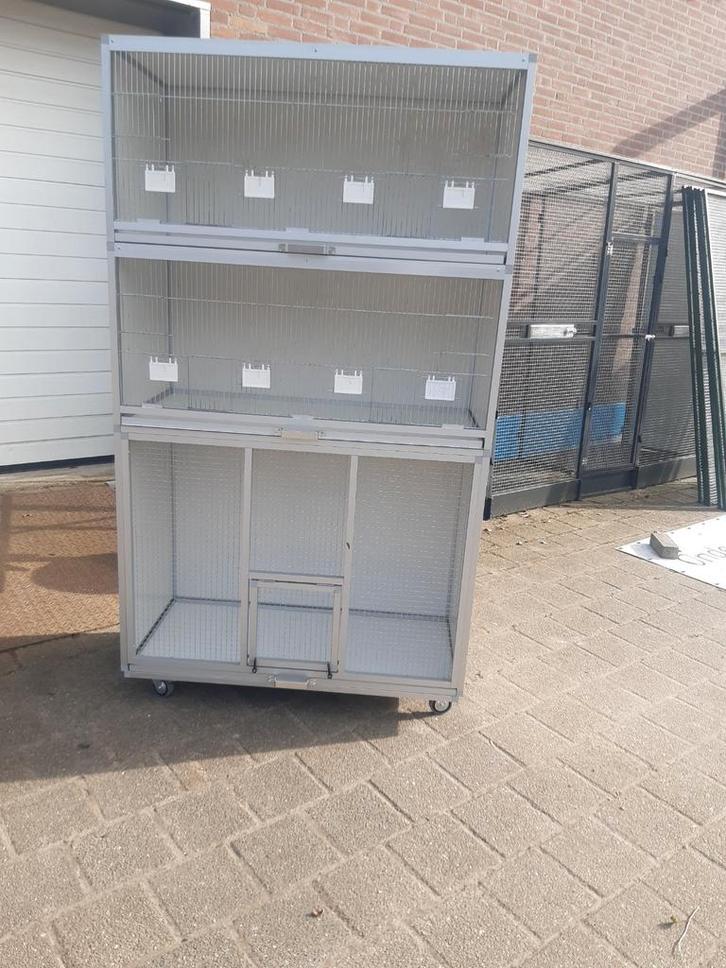 Nieuwe Vluchtkooien op wielen, Dieren en Toebehoren, Vogels | Hokken en Kooien, Nieuw, Vogelkooi, Aluminium, Ophalen