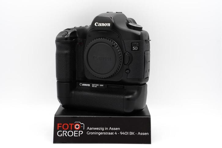 Canon EOS 5D + Grip - (Assen), Audio, Tv en Foto, Fotocamera's Digitaal, Gebruikt, Spiegelreflex, Canon, Geen optische zoom, Ophalen of Verzenden