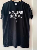 Lubag t-shirt ik geloof in jou en mij festival Koningsdag l, Maat 52/54 (L), B&C, Zwart, Nieuw
