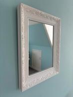Mooie witte spiegel 43x35 cm, Huis en Inrichting, Minder dan 50 cm, Gebruikt, Ophalen of Verzenden, Minder dan 100 cm
