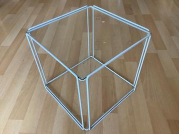 Isocele max sauze kubus bijzet tafeltje muisgrijs 31x31cm  beschikbaar voor biedingen