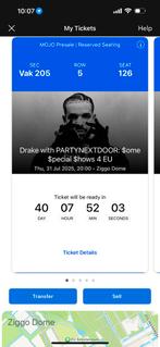 Drake $ome $pecial $shows - 31 Juli Zitplaatsen!, Tickets en Kaartjes, Concerten | Pop, Twee personen, Juli