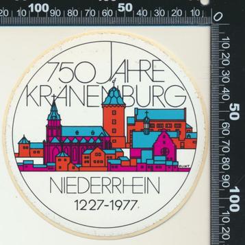 Sticker: Kranenburg Niederrhein 750 Jahre beschikbaar voor biedingen