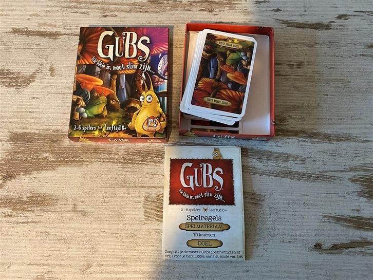 Gubs wie klein is, moet slim zijn [s665], Hobby en Vrije tijd, Gezelschapsspellen | Bordspellen, Zo goed als nieuw, Ophalen of Verzenden