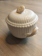 Leedsware creamware suikerpotje met gedraaide oortjes, Huis en Inrichting, Ophalen of Verzenden, Zo goed als nieuw