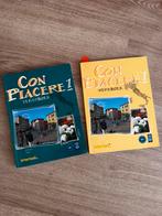 Con piacere 1 tekstboek en werkboek intertaal italiaans, Ophalen of Verzenden, Zo goed als nieuw