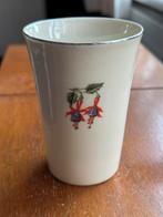 Vintage porseleinen beker of vaasje  Fuchsia Design, Gebruikt, Rond, Binnen, Ophalen of Verzenden