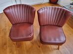 Vintage cocktail stoeltjes rood, Overige materialen, Gebruikt, Twee, Ophalen of Verzenden